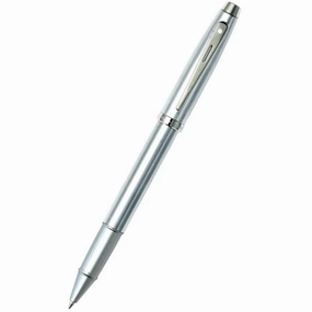 Sheaffer Rollerball Pen - 100 Brushed Chrome Barrel Finish with Smooth Grip | E1930651