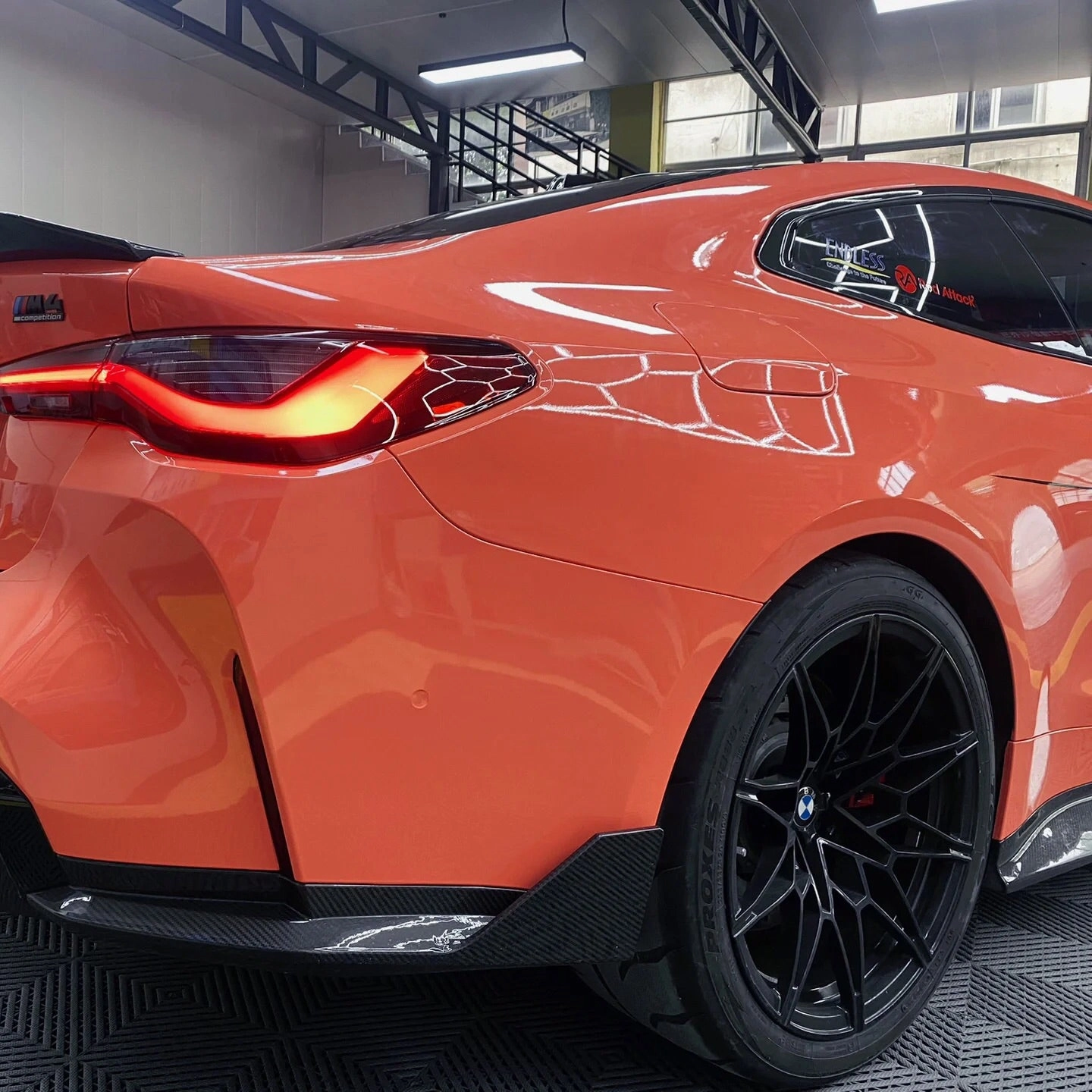 Super Gloss Coral Orange Car Wrap