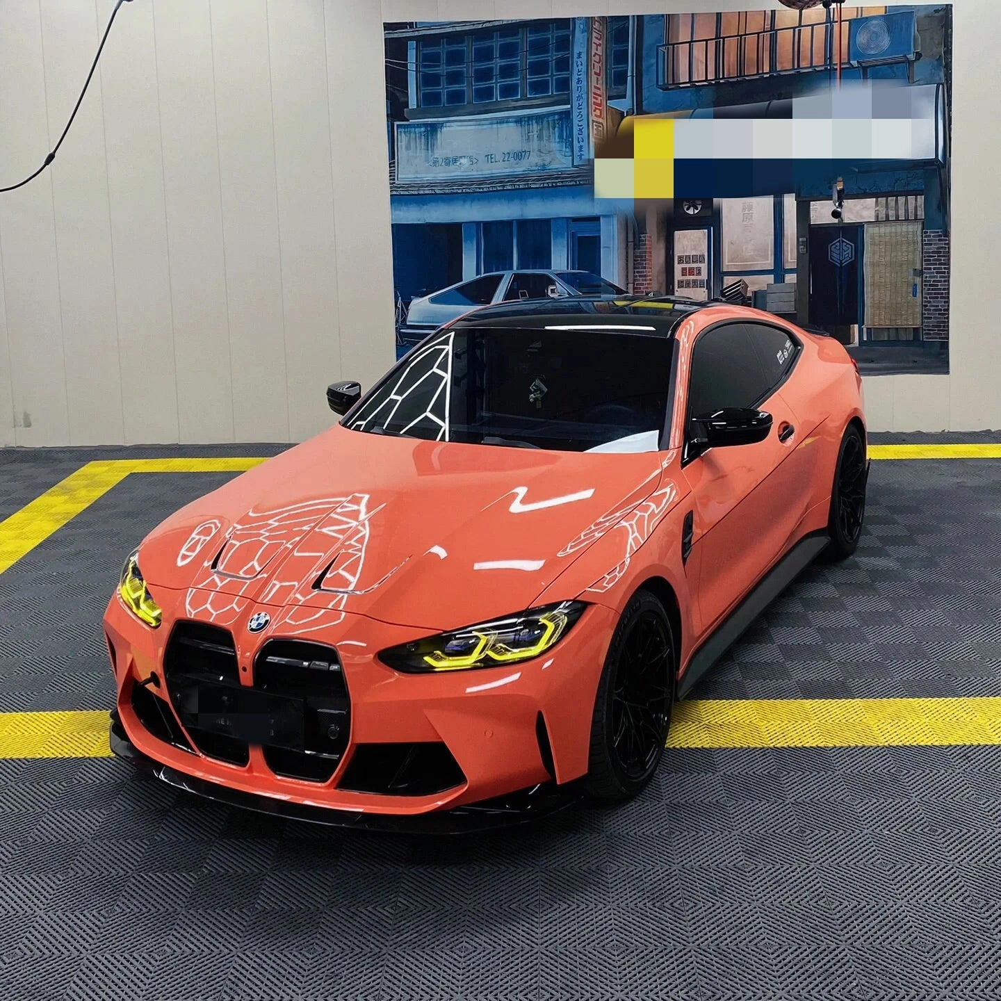 Super Gloss Coral Orange Car Wrap