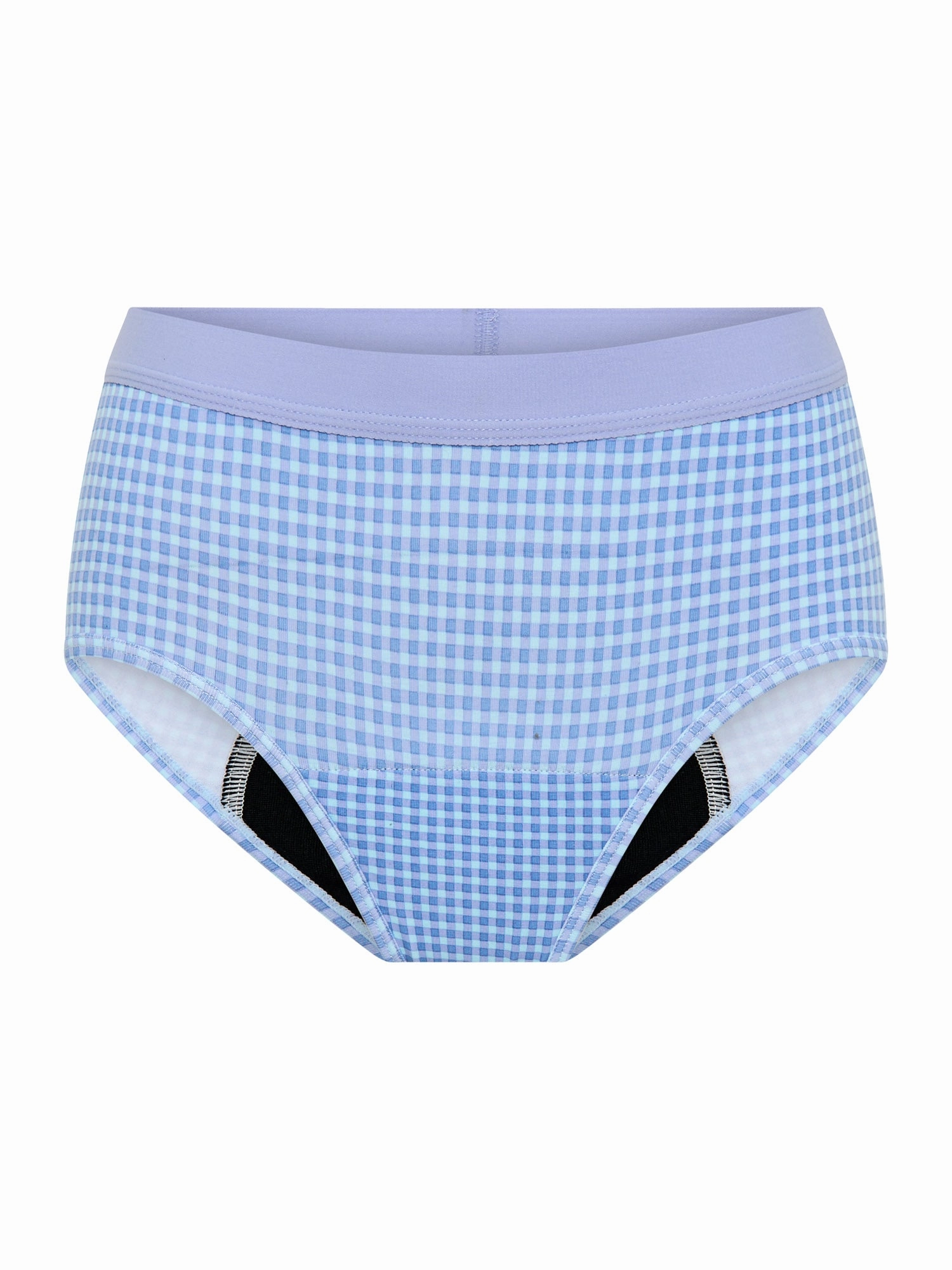 Teen Hipster Boyleg Moderate Blueberry Gingham
