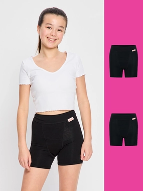 Teen Sleep Short 2 Pack Super Black
