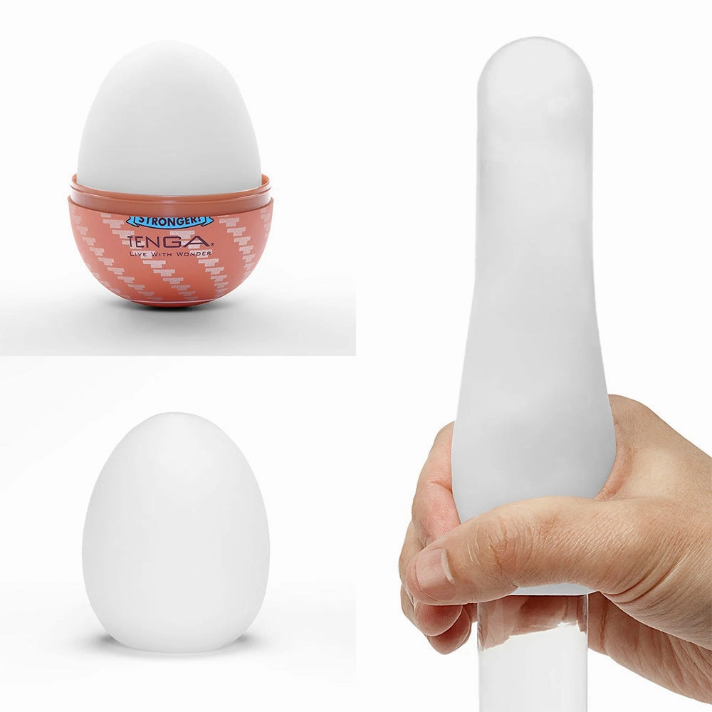 Tenga Hard Boiled II Stronger Firm Egg Masturbator - Spiral Texture