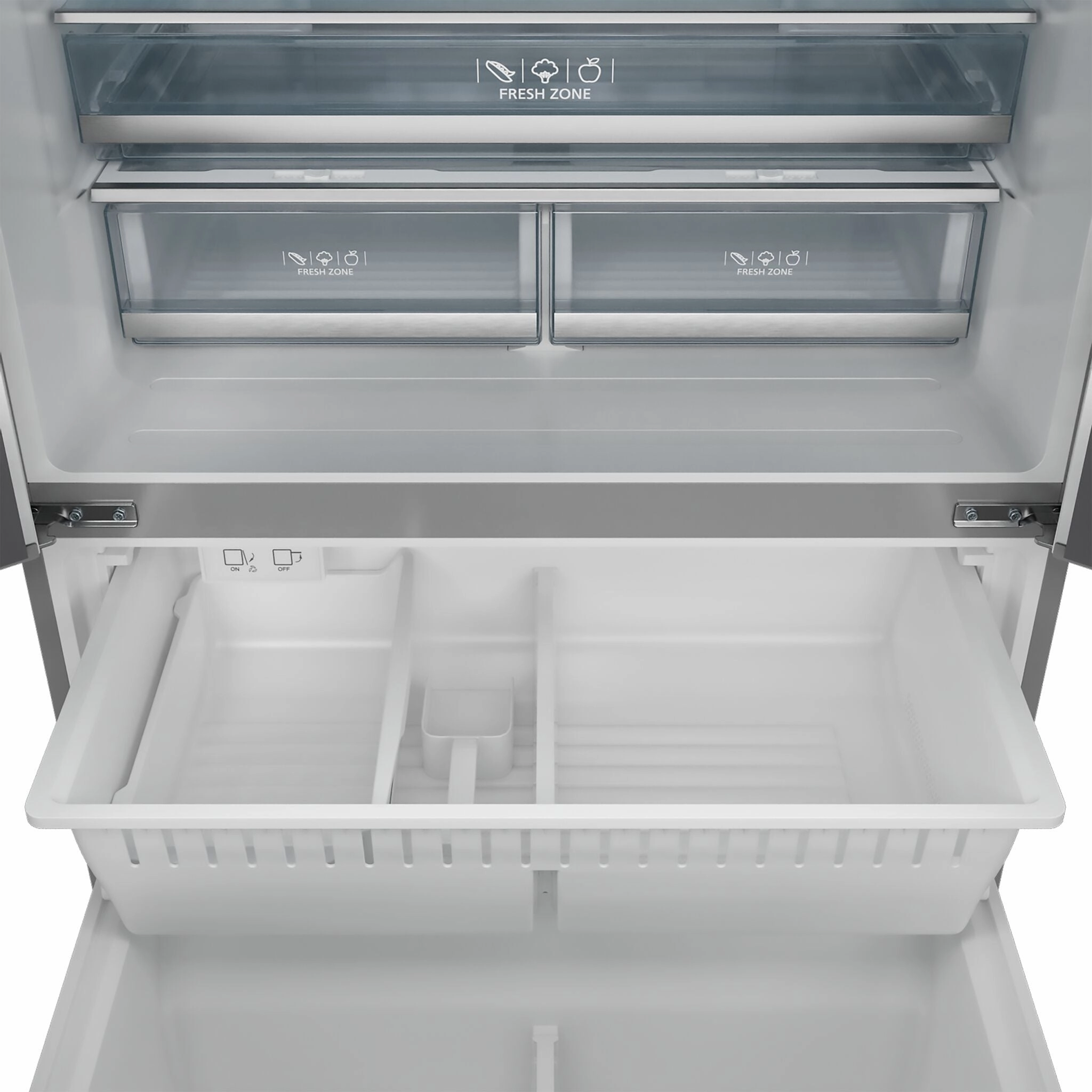 Thor Kitchen Stainless Steel French Door Counter-Depth Refrigerator with Ice Maker| Gordon Ramsay Collection (20.3 cu.ft.) - RF3621CTD99-BRZ