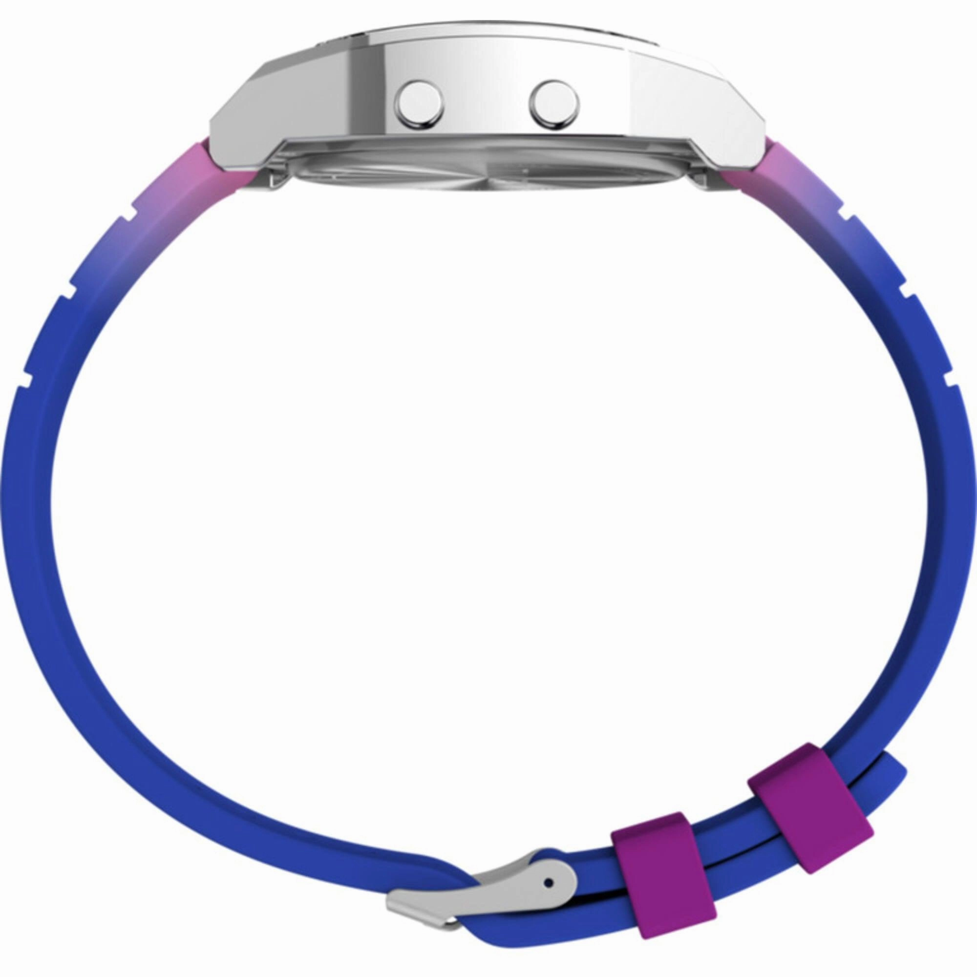 Timex Women's Digital Watch - T80 Date Display Purple and Grey Dial | TW2V74600YB