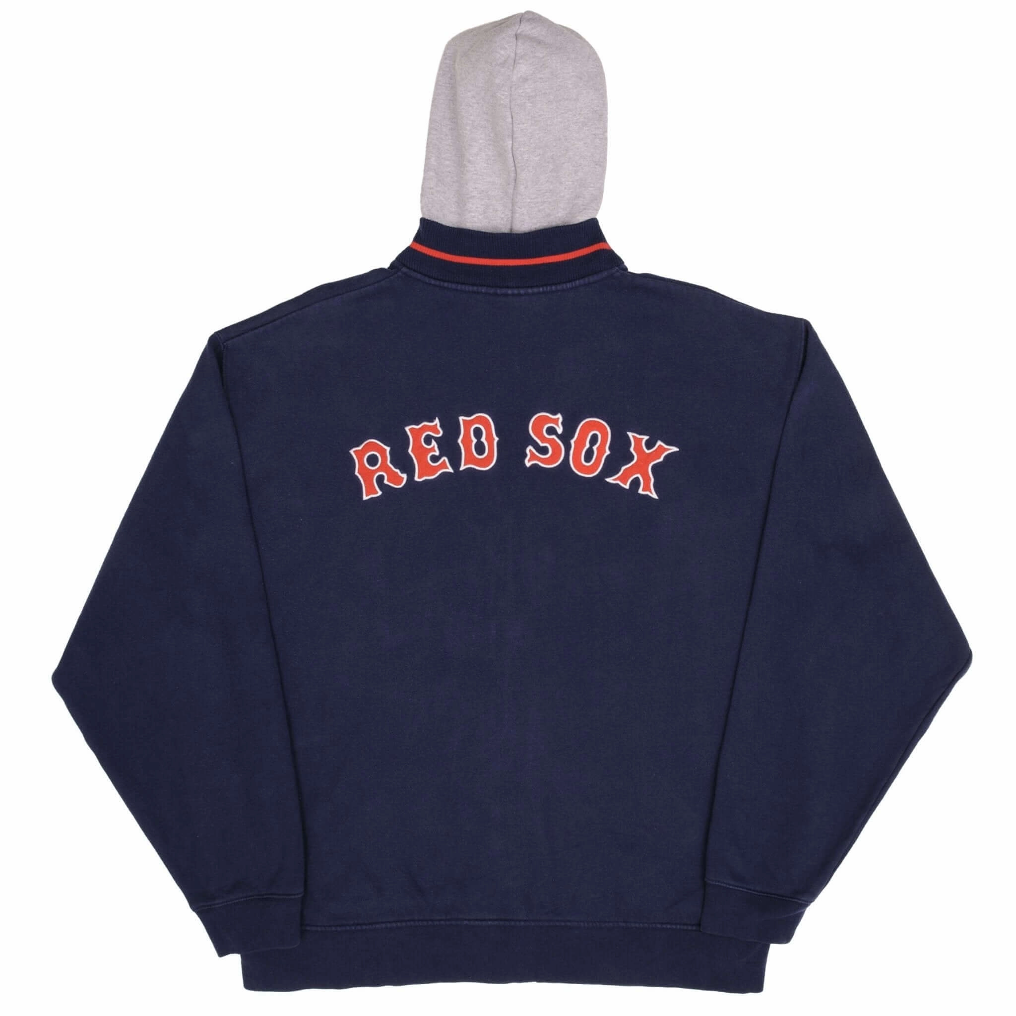 VINTAGE MLB BOSTON RED SOX FULL ZIP NIKE HOODIE SWEATSHIRT 1990S SIZE LARGE