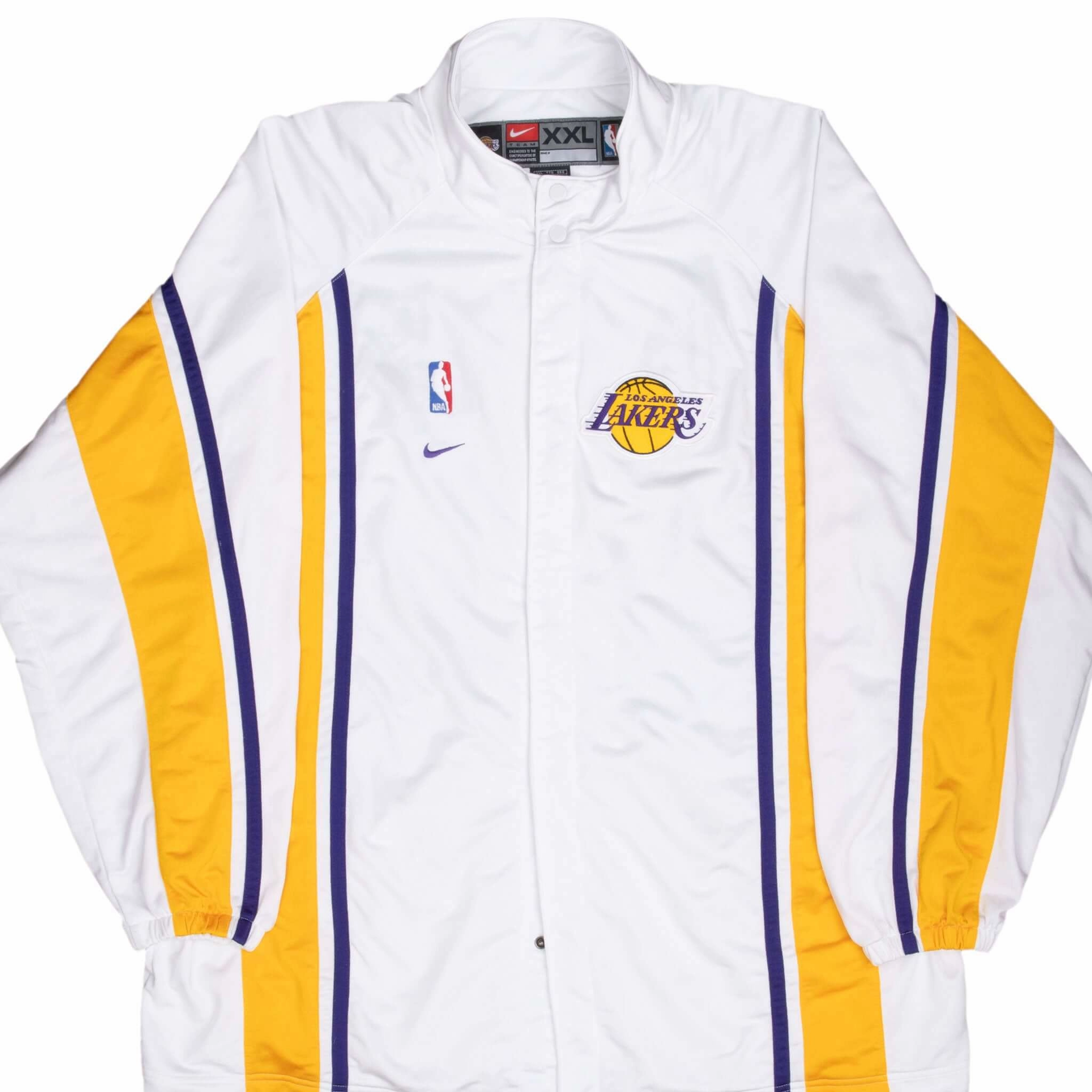 VINTAGE NBA NIKE LOS ANGELES LAKERS TRACKSUIT JACKET 2000S 2XL