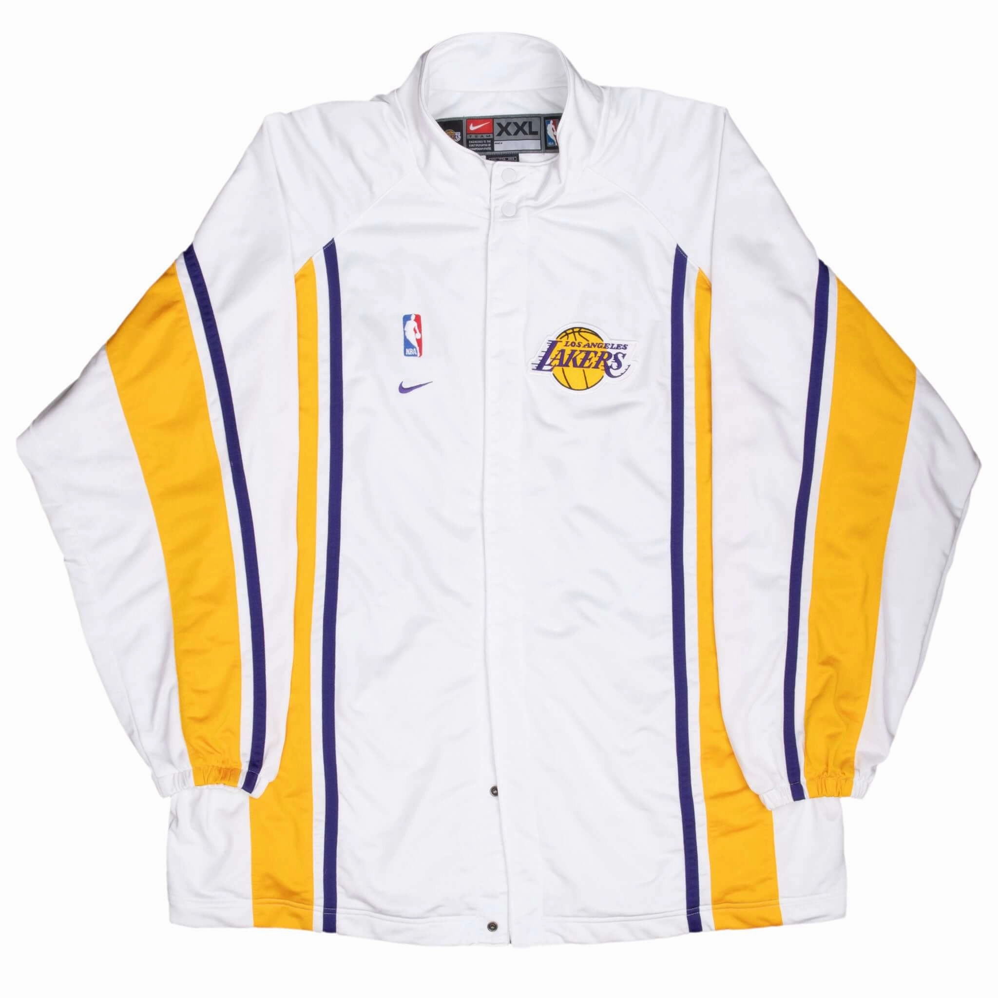 VINTAGE NBA NIKE LOS ANGELES LAKERS TRACKSUIT JACKET 2000S 2XL