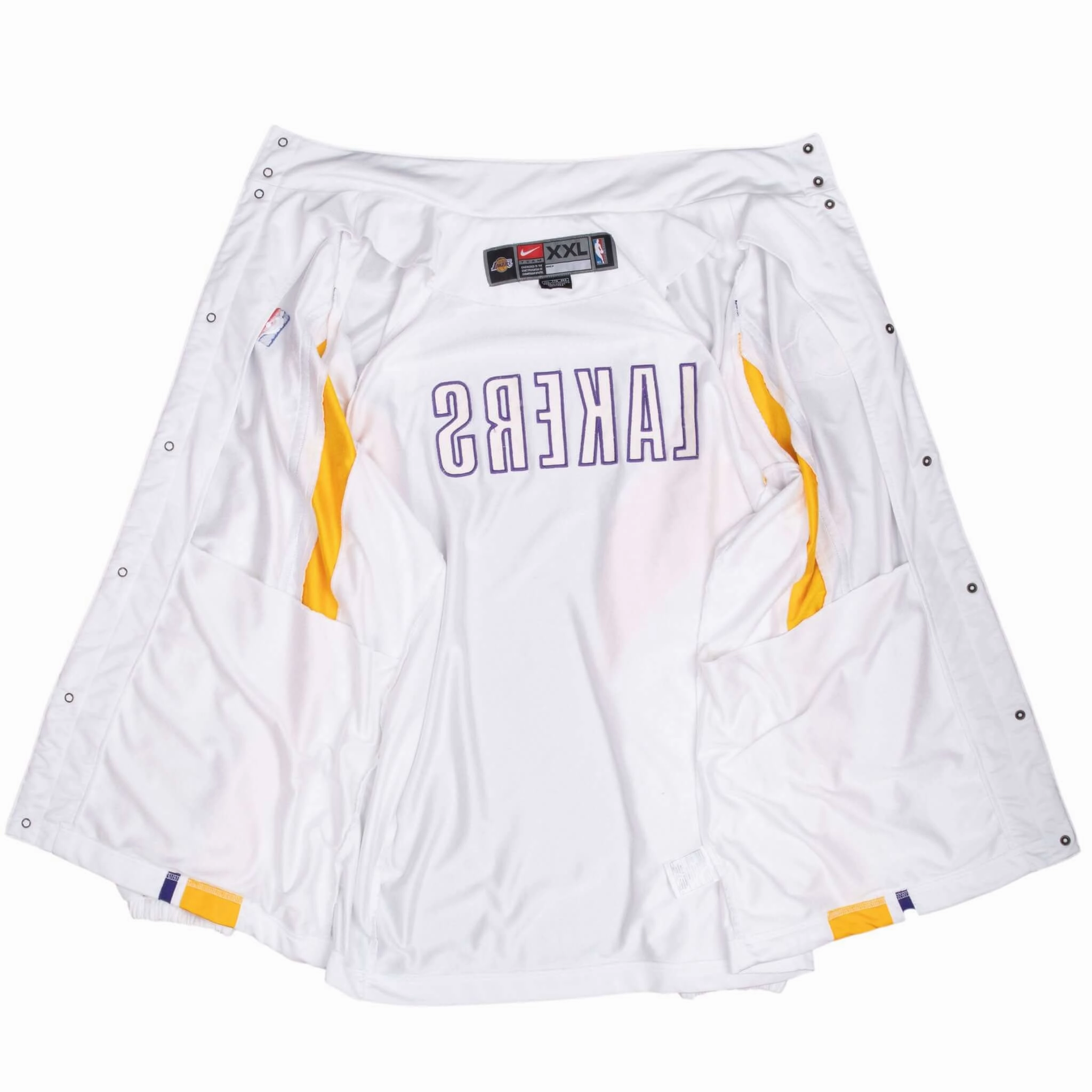 VINTAGE NBA NIKE LOS ANGELES LAKERS TRACKSUIT JACKET 2000S 2XL