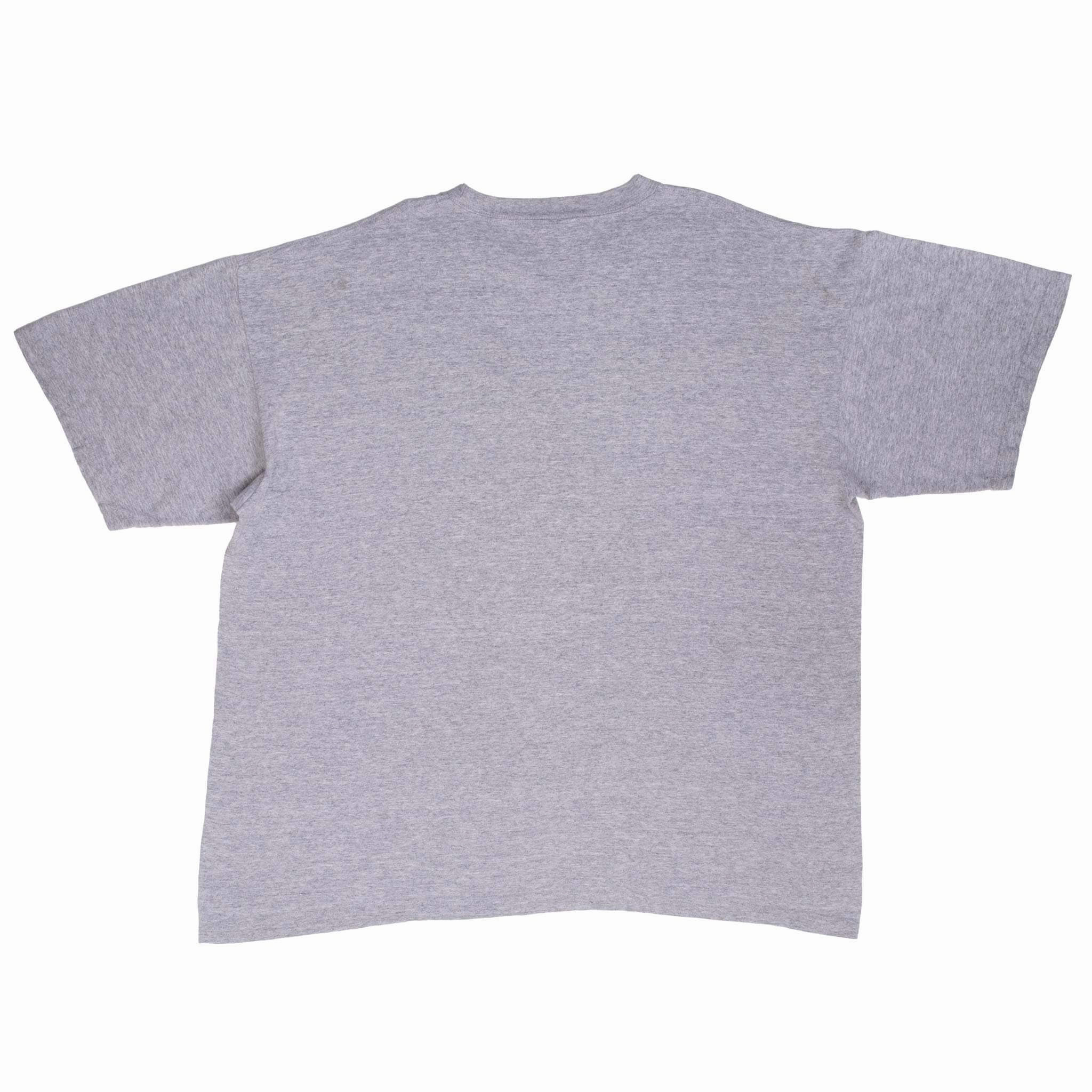VINTAGE NIKE ATHLETICS 1990S GREY TEE SHIRT 2XL