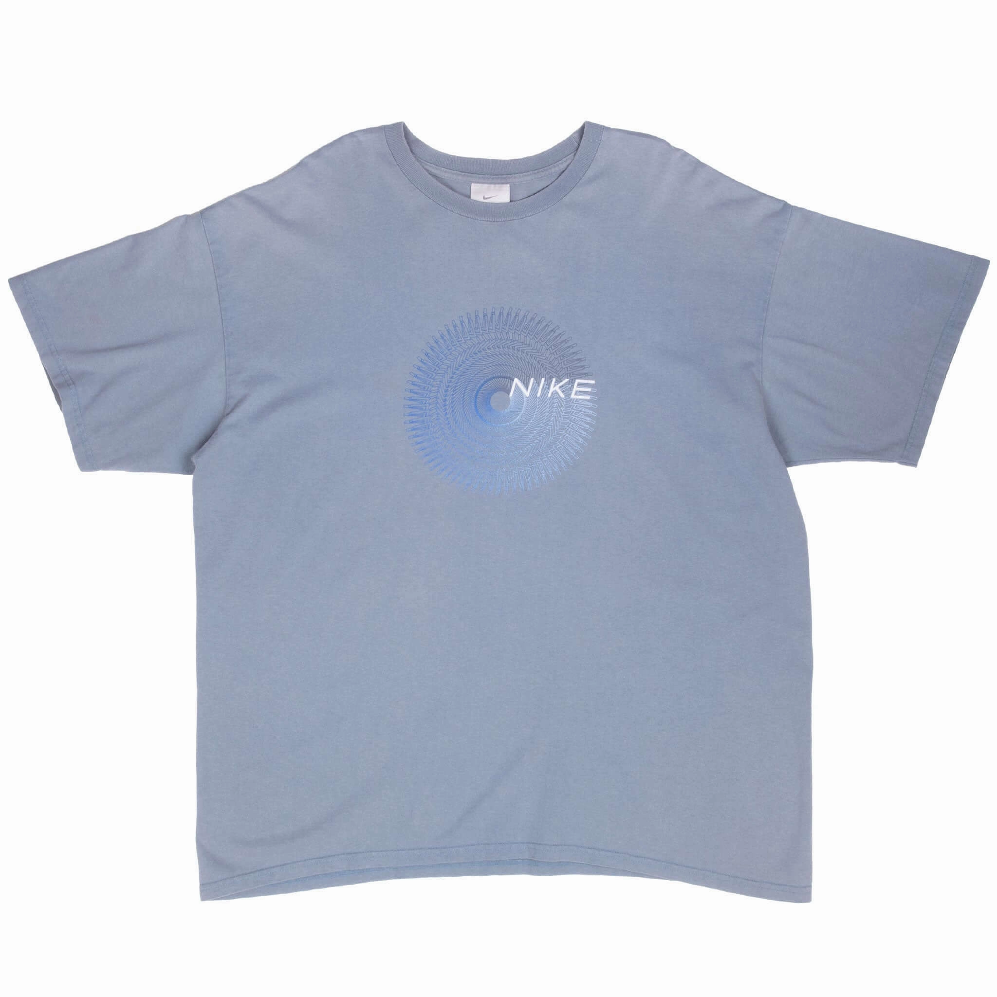 VINTAGE NIKE BLUE TEE SHIRT 2000S SIZE XL MADE IN USA