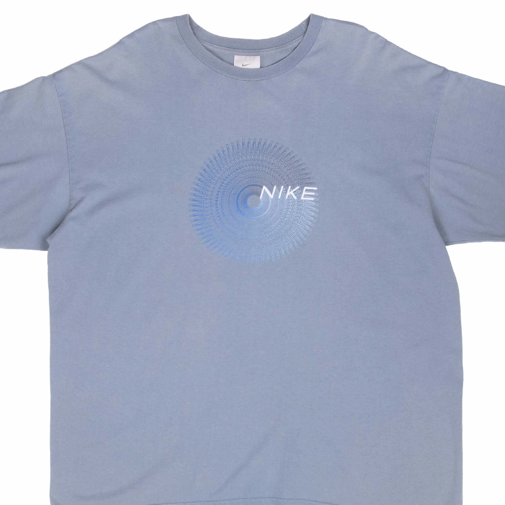 VINTAGE NIKE BLUE TEE SHIRT 2000S SIZE XL MADE IN USA