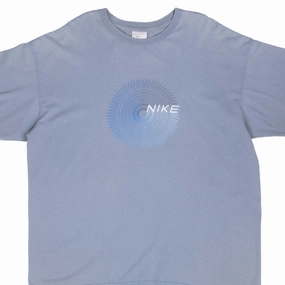 VINTAGE NIKE BLUE TEE SHIRT 2000S SIZE XL MADE IN USA