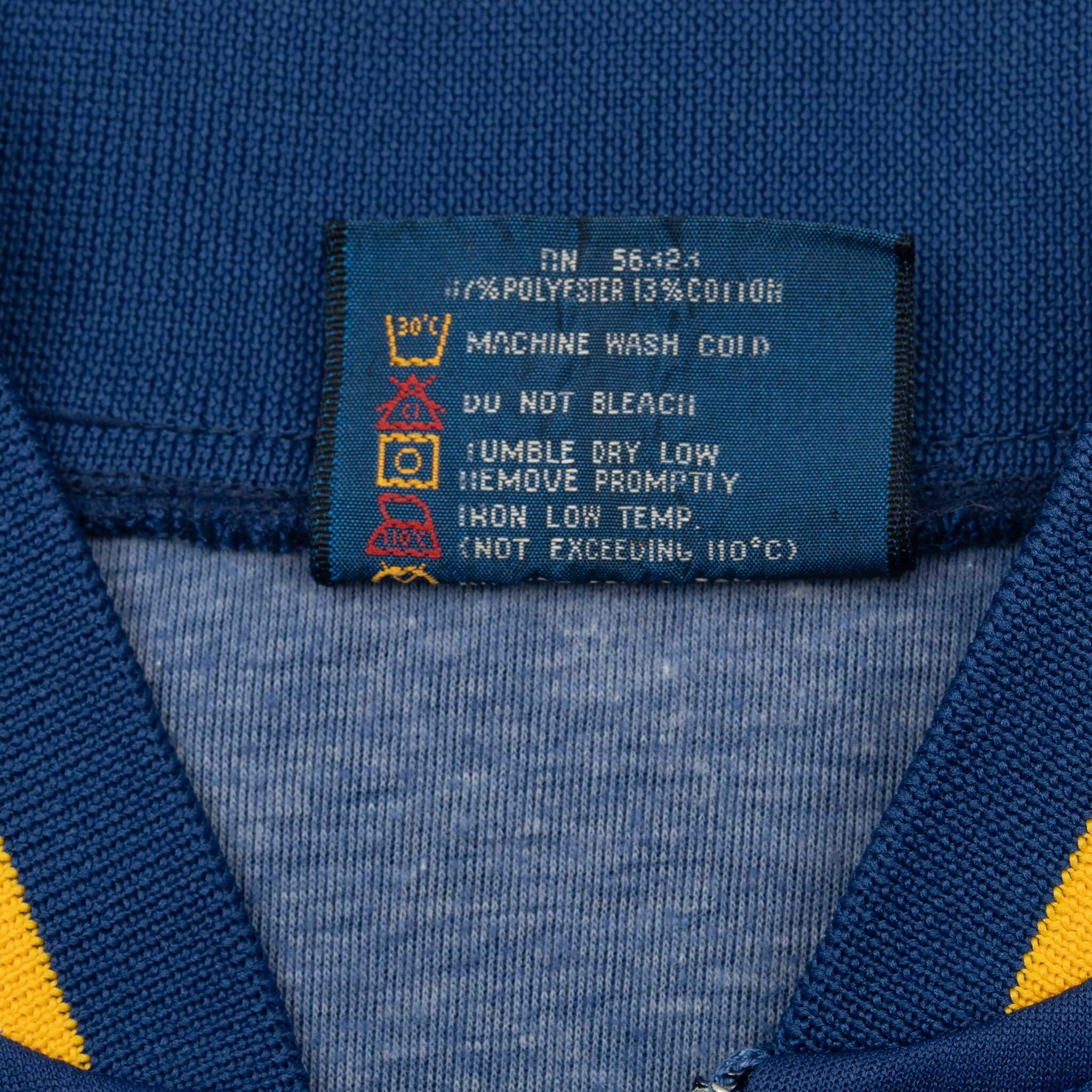 VINTAGE NIKE BLUE TRACK JACKET EARLY 1980S SMALL