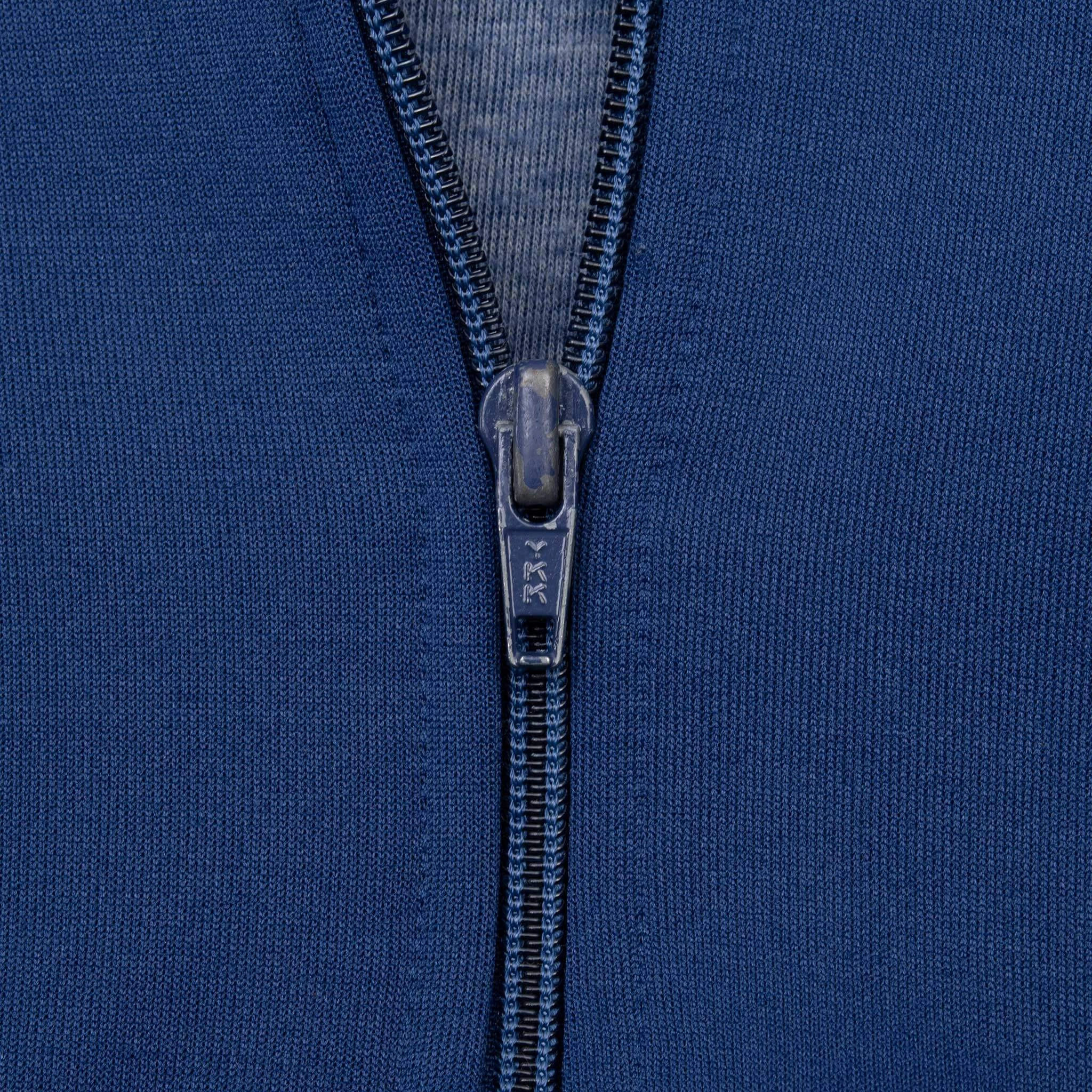 VINTAGE NIKE BLUE TRACK JACKET EARLY 1980S SMALL