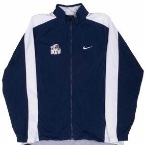 VINTAGE NIKE BYU BRIGHAM YOUNG WINDBREAKER JACKET 1990S MEDIUM MADE IN USA
