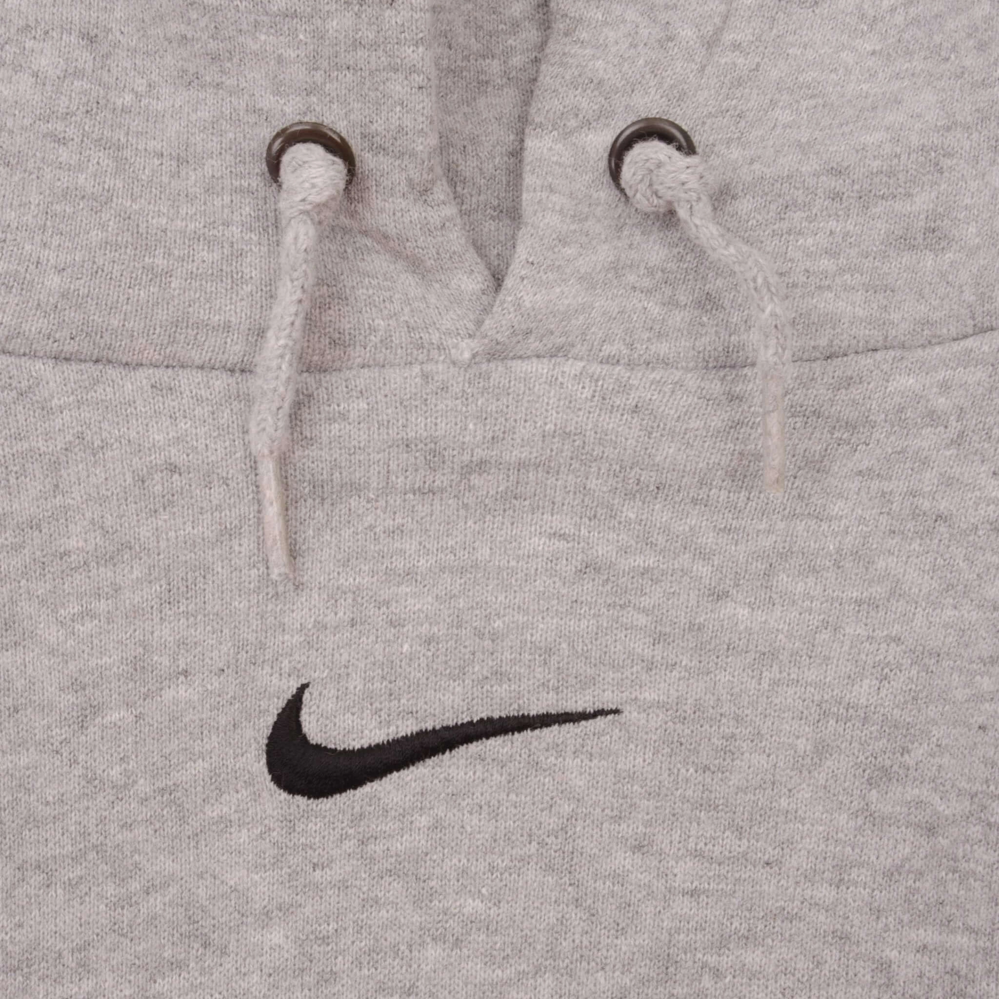 VINTAGE NIKE CENTER SWOOSH GREY TRAVIS SCOTT HOODIE 1990S MEDIUM MADE USA