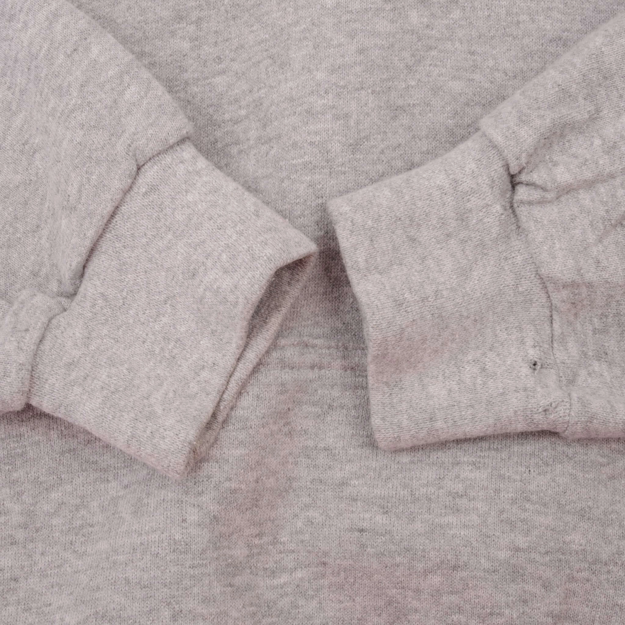 VINTAGE NIKE CENTER SWOOSH GREY TRAVIS SCOTT HOODIE 1990S MEDIUM MADE USA
