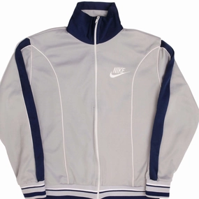 VINTAGE NIKE GREY TRACK JACKET SIZE MEDIUM 1978- 1983