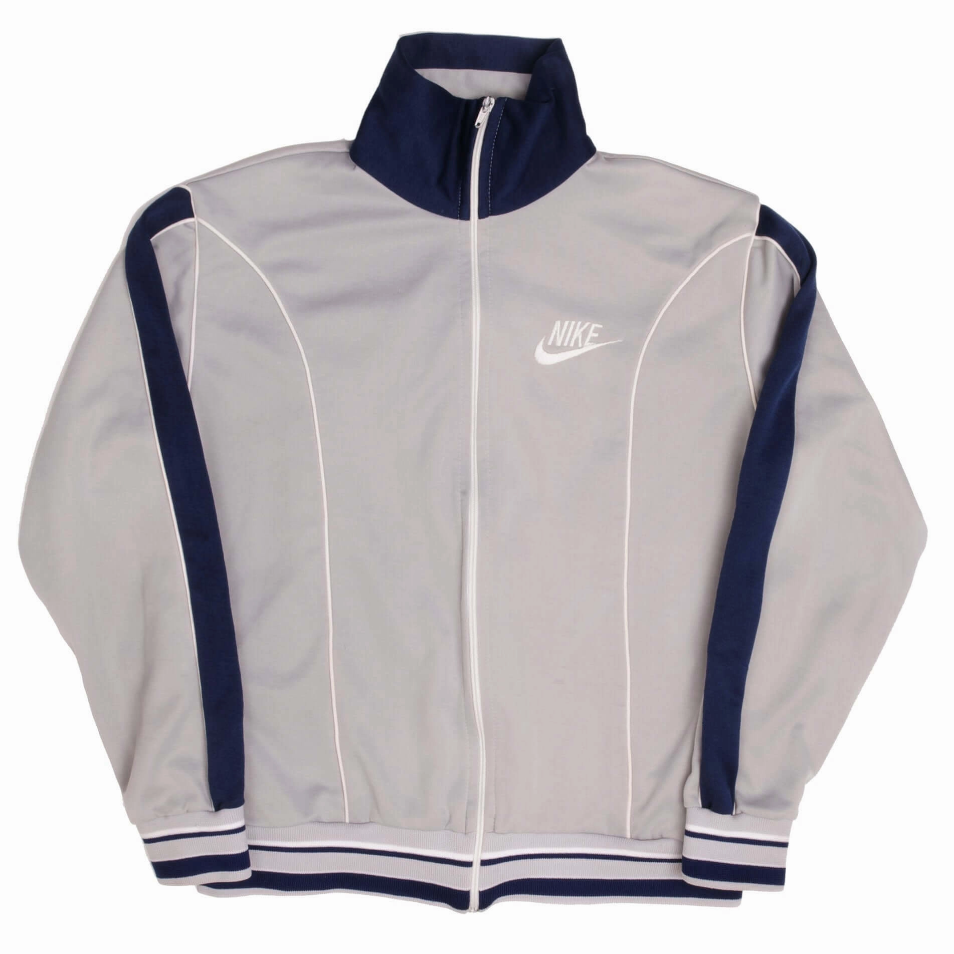 VINTAGE NIKE GREY TRACK JACKET SIZE MEDIUM 1978- 1983