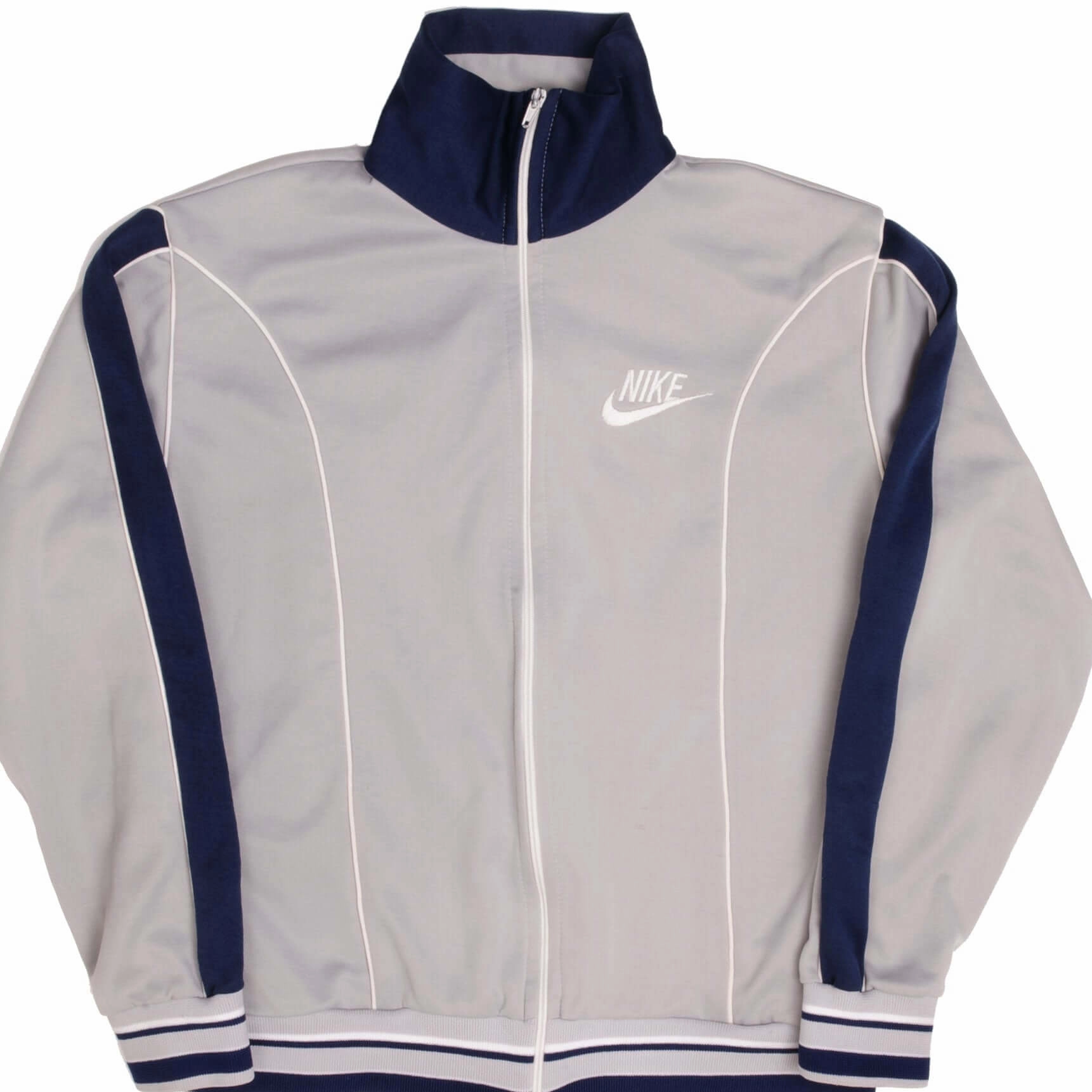 VINTAGE NIKE GREY TRACK JACKET SIZE MEDIUM 1978- 1983
