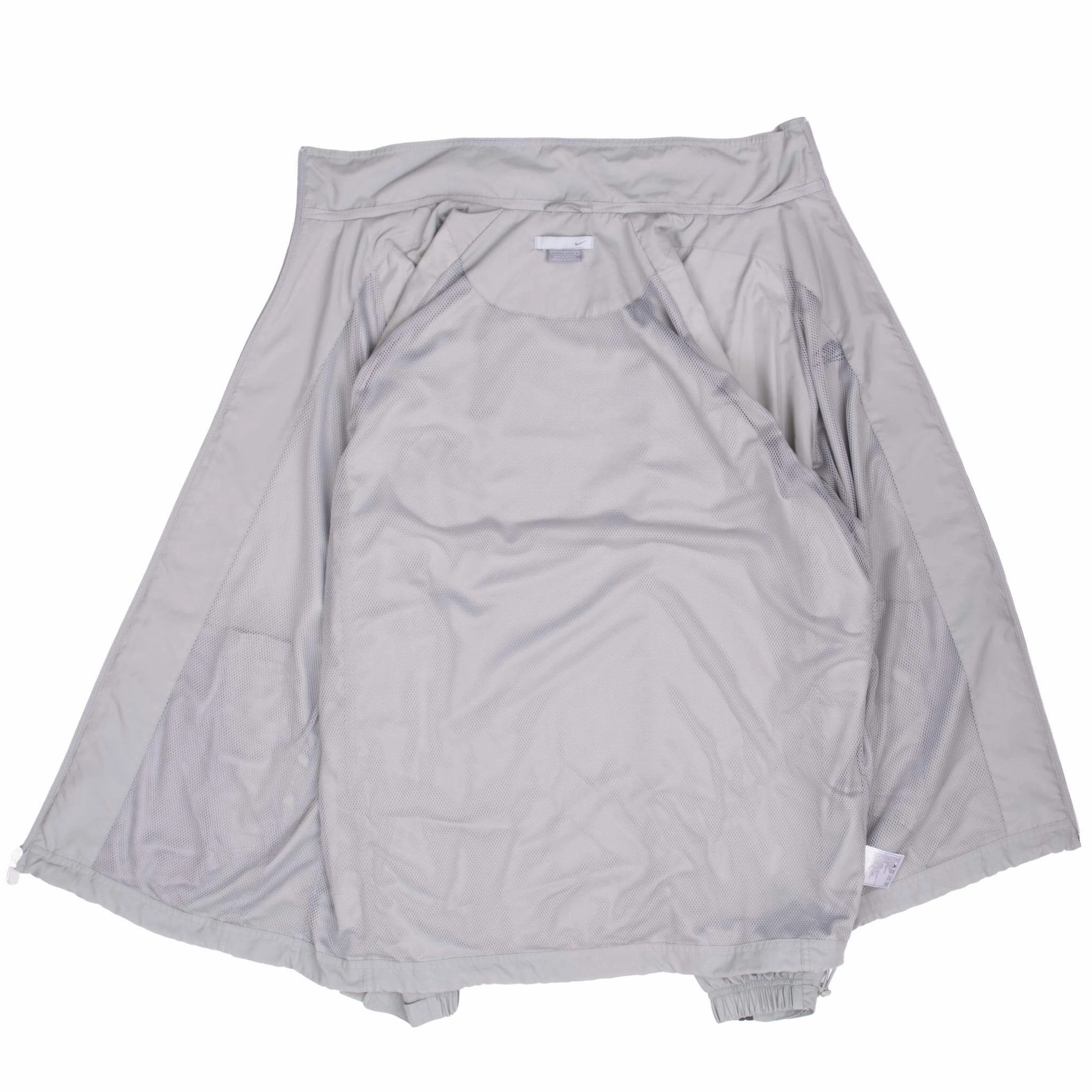 VINTAGE NIKE GREY WINDBREAKER JACKET 2000S LARGE