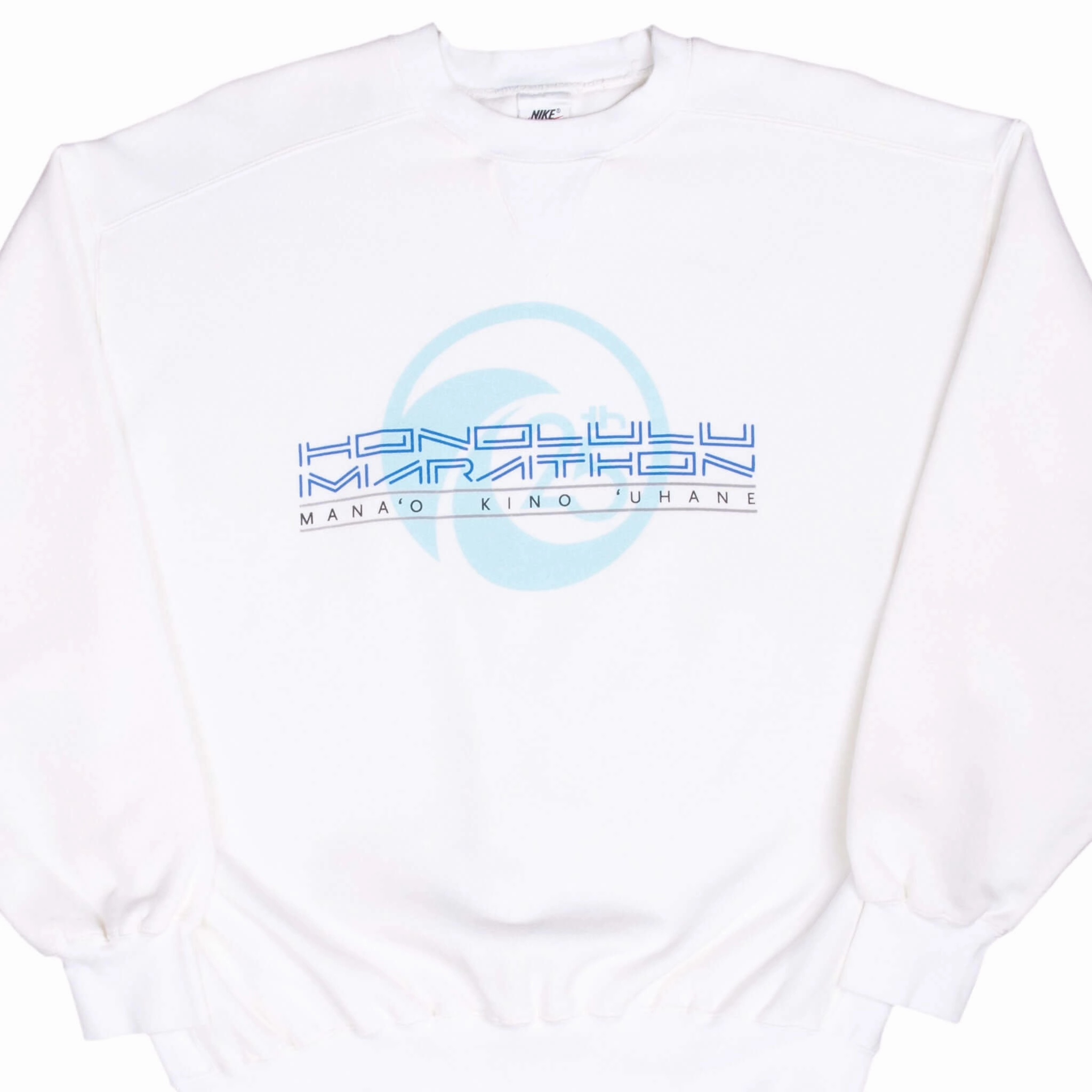 VINTAGE NIKE HONOLULU MARATHON 1997 HEAVY WEIGHT SWEATSHIRT MEDIUM