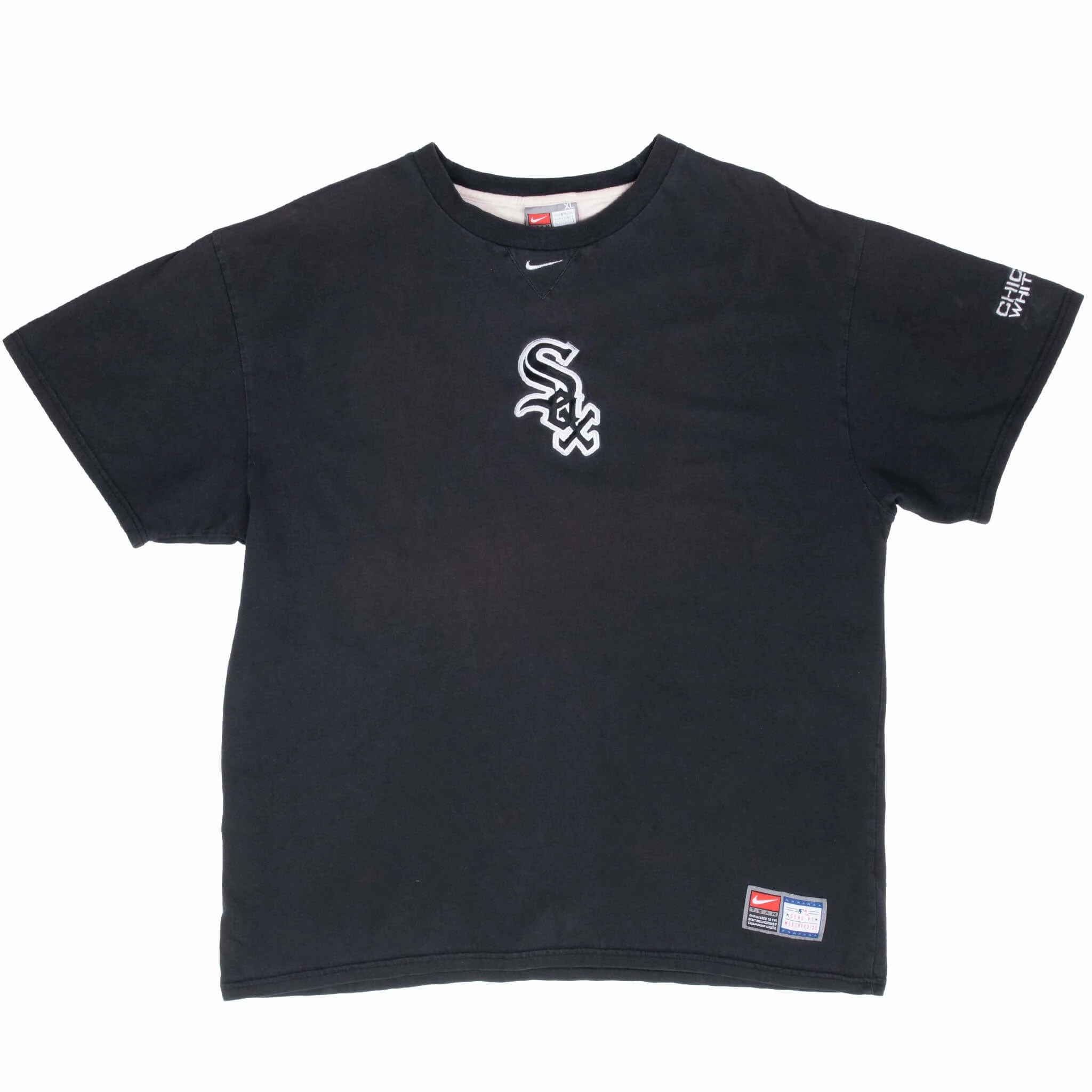 VINTAGE NIKE MLB CHICAGO WHITE SOX EMBROIDERED TEE SHIRT 2000S XL
