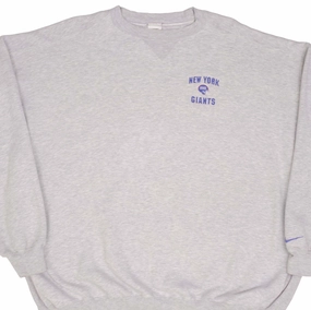VINTAGE NIKE NFL NEW YORK GIANTS HEAVYWEIGHT GRAY SWEATSHIRT 1990S SIZE 3XL