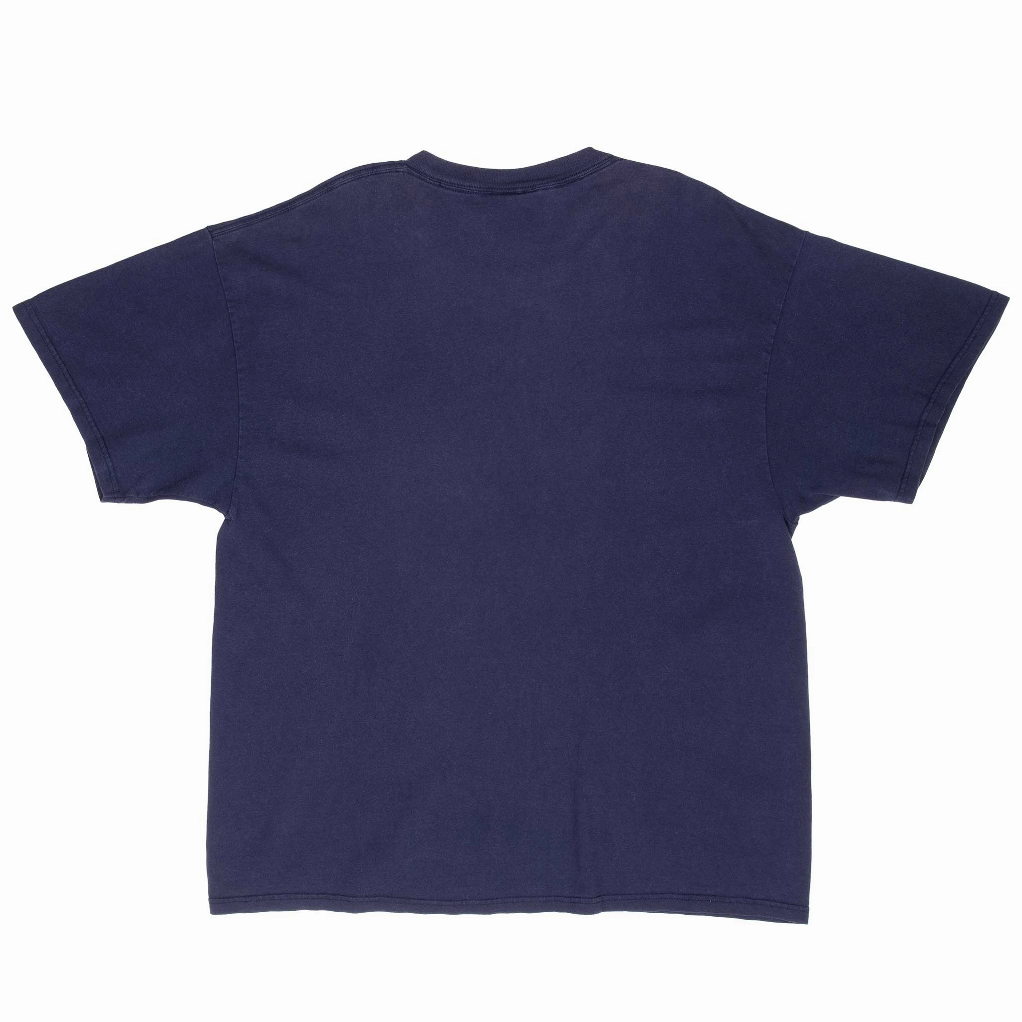 VINTAGE NIKE SPELLOUT BLUE TEE SHIRT 2000S XL
