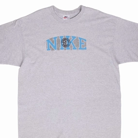VINTAGE NIKE SPELLOUT GREY TEE SHIRT 1990S XL