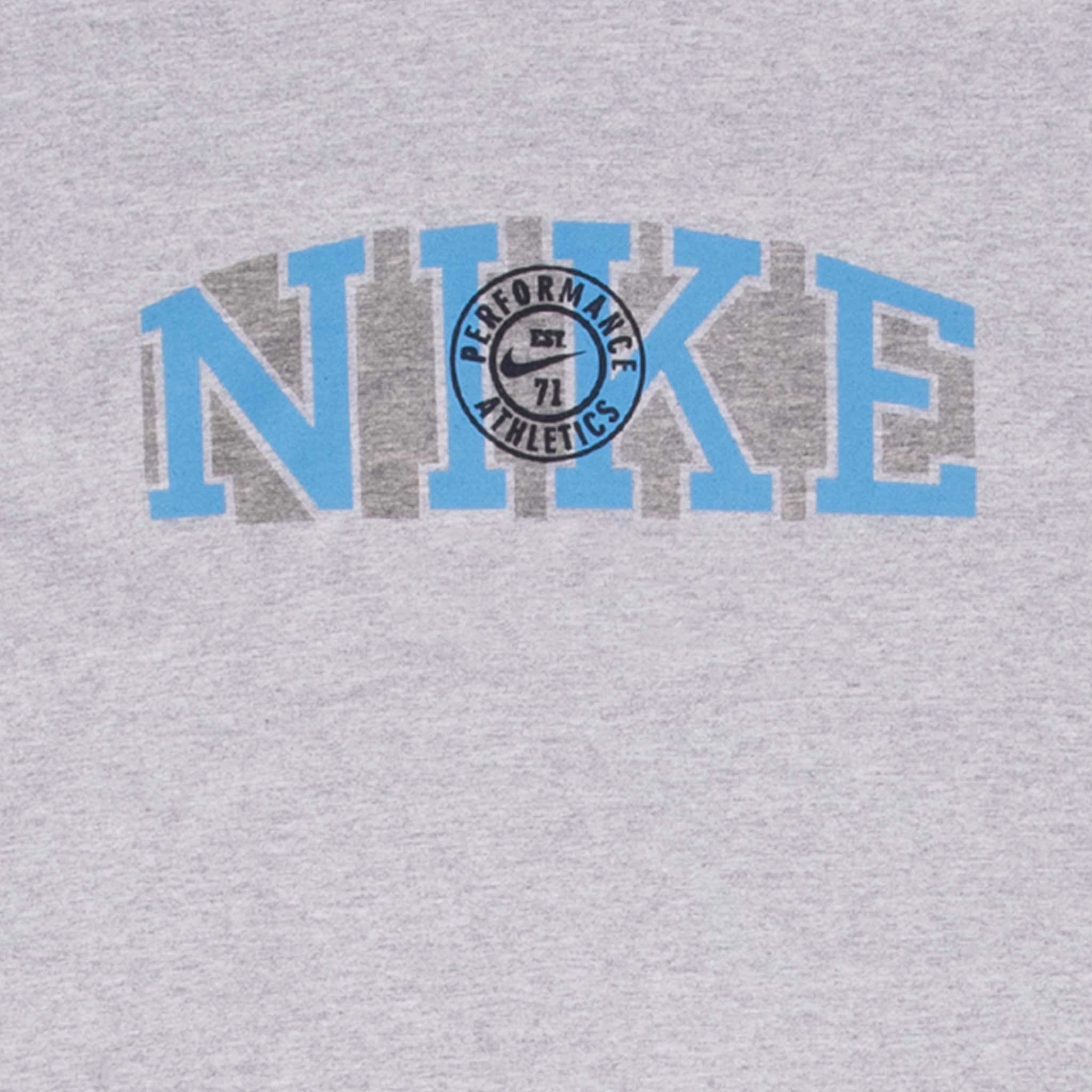 VINTAGE NIKE SPELLOUT GREY TEE SHIRT 1990S XL