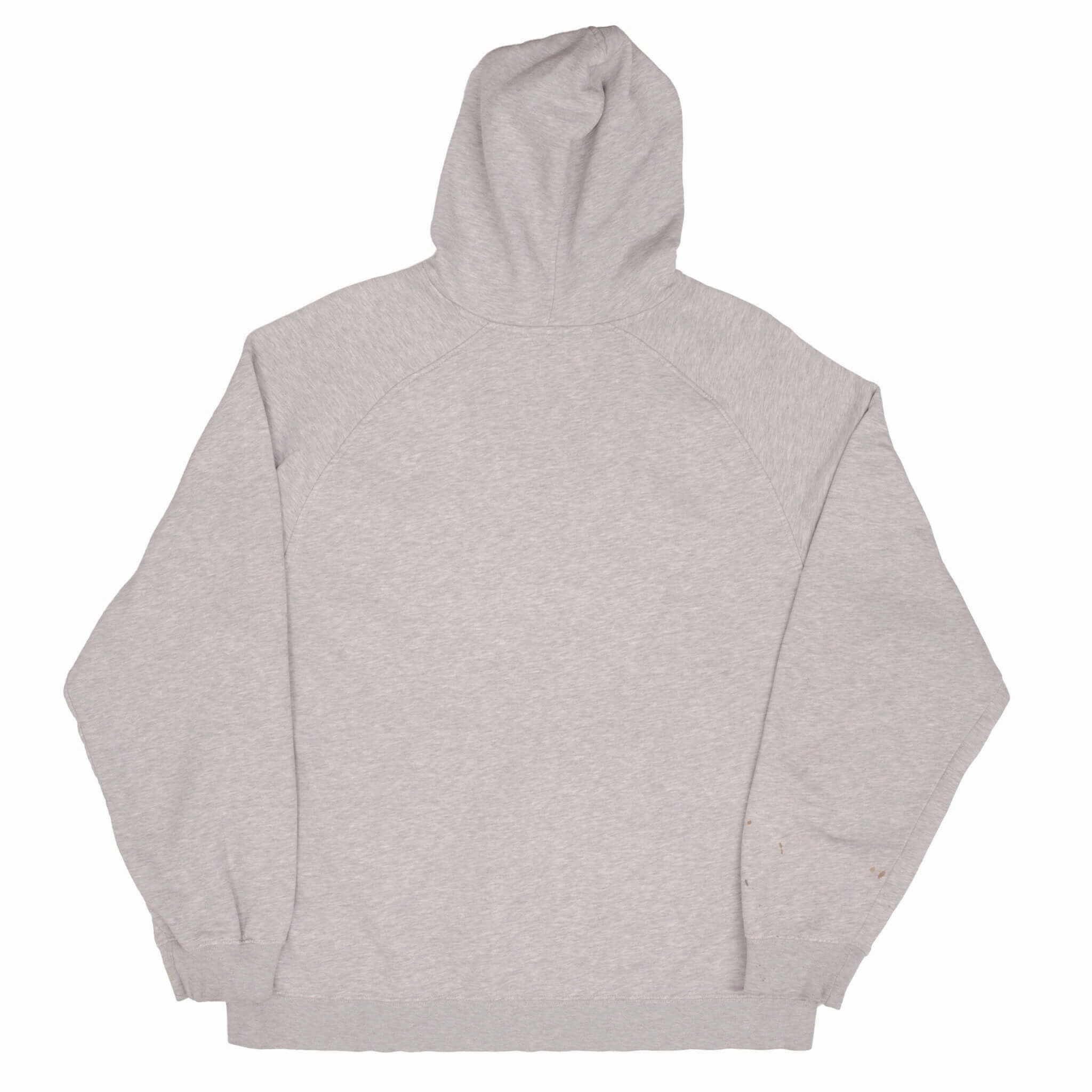 VINTAGE NIKE SPELLOUT SWOOSH GRAY HOODIE SWEATSHIRT 2000S SIZE XL