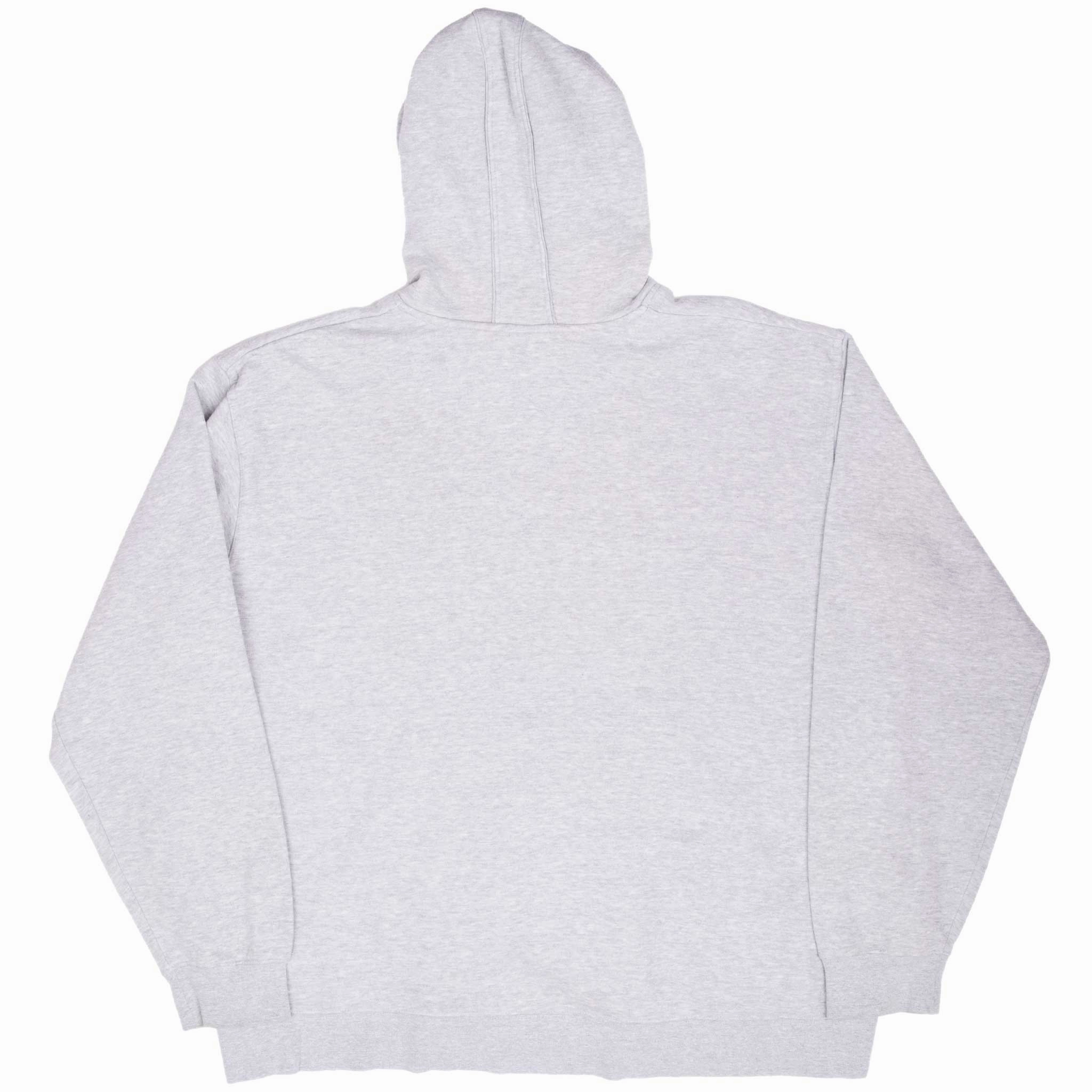 VINTAGE NIKE SPELLOUT SWOOSH GRAY HOODIE SWEATSHIRT 2000S XL