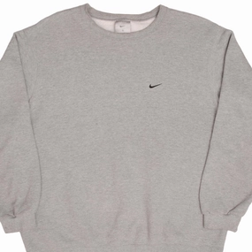 VINTAGE NIKE SWOOSH GREY SWEATSHIRT 2000S XL