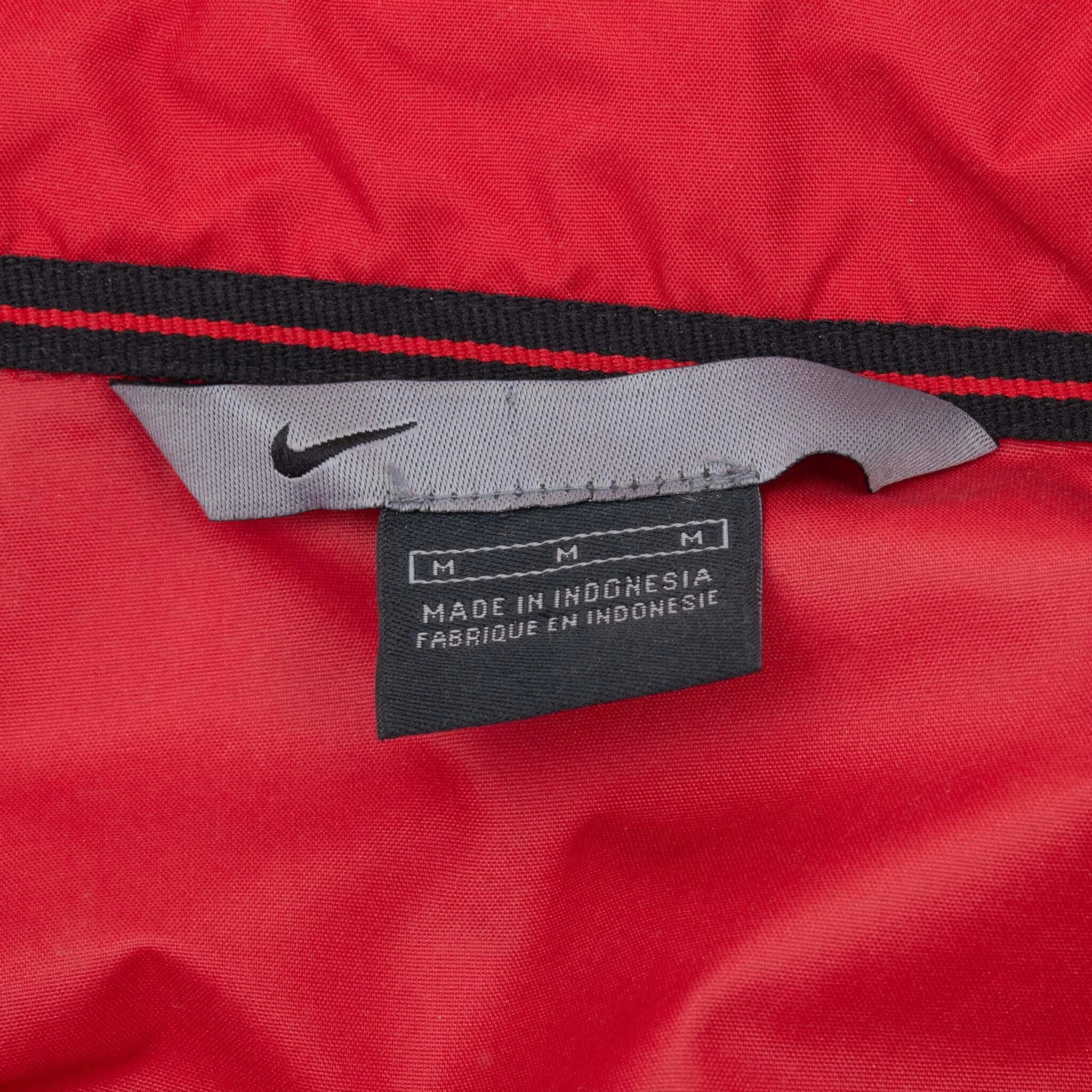 VINTAGE NIKE WINDBREAKER RED JACKET 2000S MEDIUM