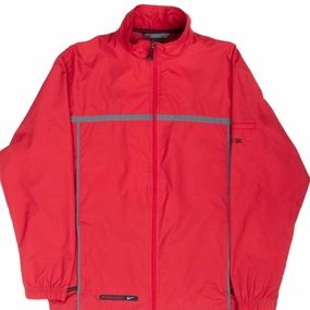 VINTAGE NIKE WINDBREAKER RED JACKET 2000S MEDIUM