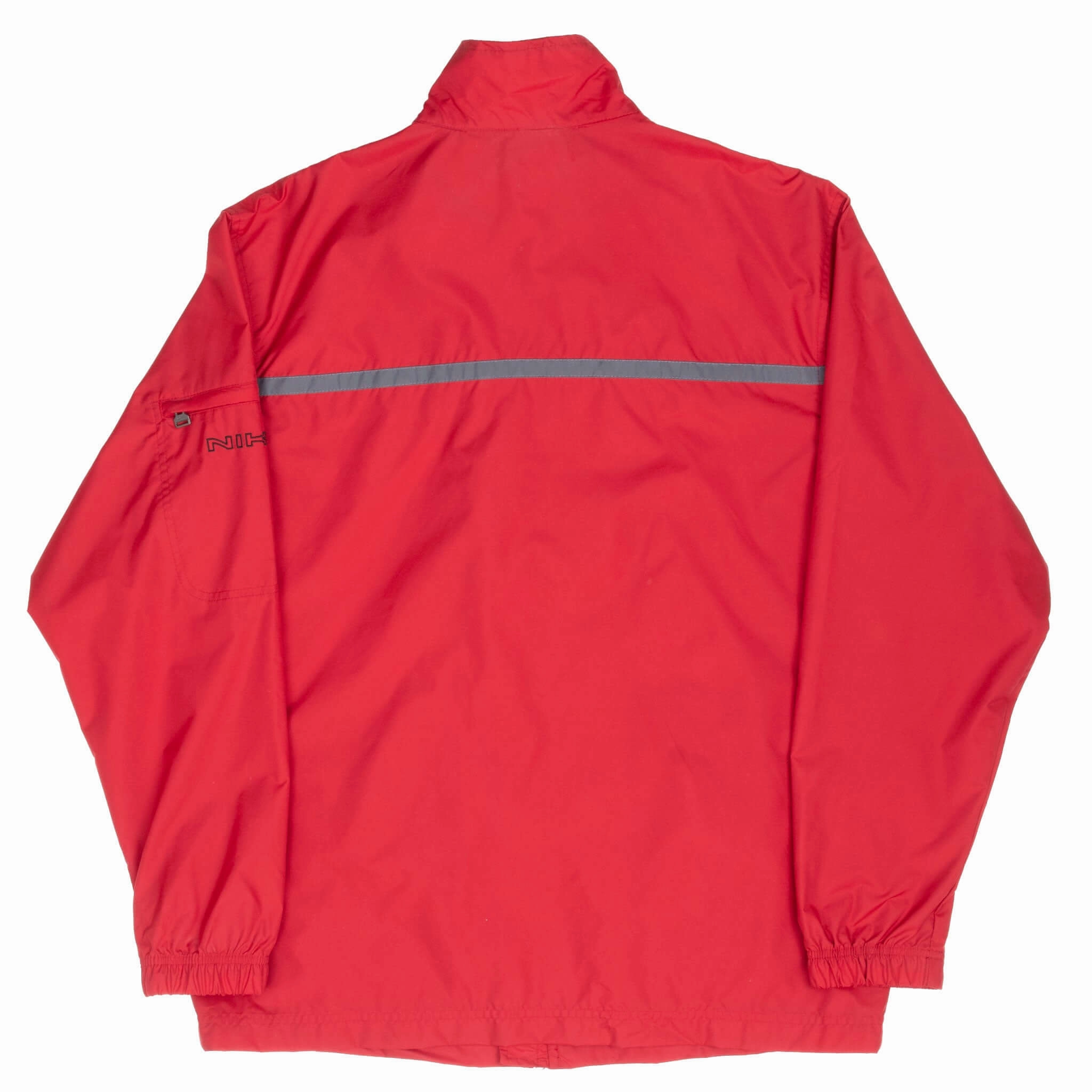 VINTAGE NIKE WINDBREAKER RED JACKET 2000S MEDIUM