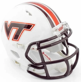 Virginia Tech Hokies Riddell Speed Display Helmet - White