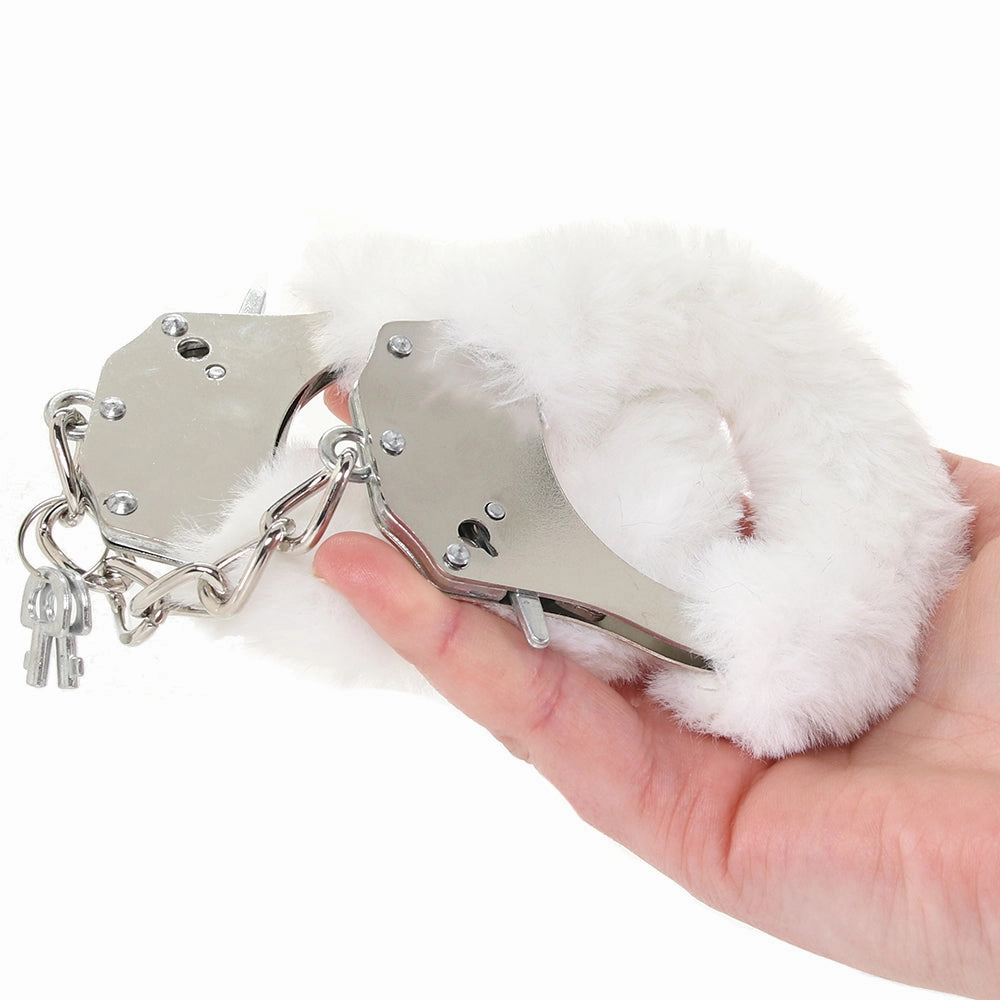 WhipSmart Classic Furry Cuffs in White