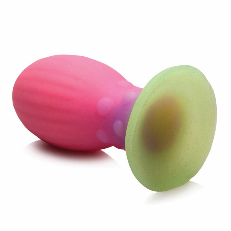 XR - Creature Cocks Glow in the Dark Xeno Silicone Egg Large 5.25" (Multi Colour)