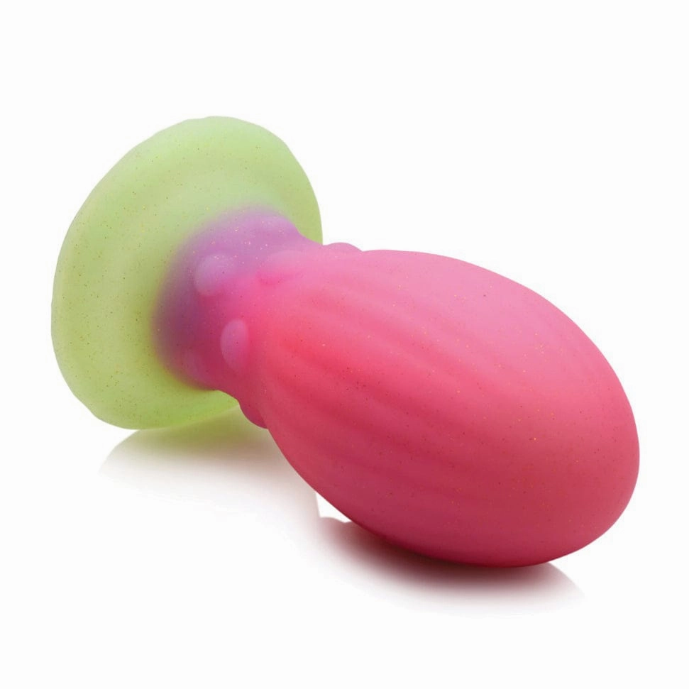XR - Creature Cocks Glow in the Dark Xeno Silicone Egg Large 5.25" (Multi Colour)