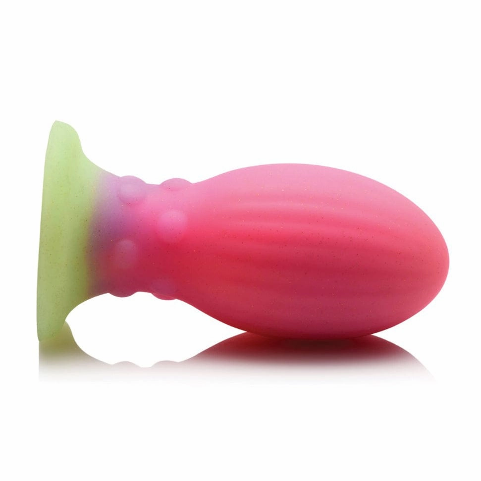 XR - Creature Cocks Glow in the Dark Xeno Silicone Egg Large 5.25" (Multi Colour)